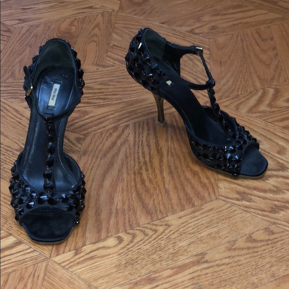 Miu Miu Shoes - Vintage Miu Miu Big Studded Heels